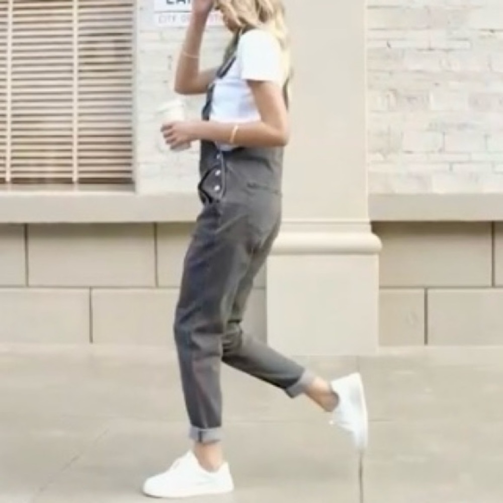 Stylish Black Denim Overalls